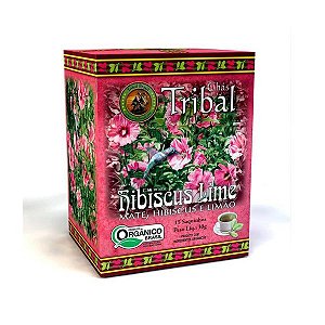 Chá Orgânico Hibisco Tribal Brasil cx 15 Sachês