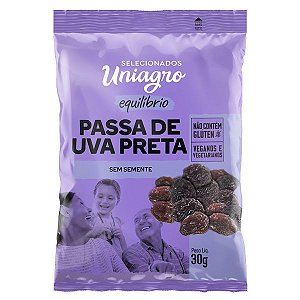 Passa de Uva Preta Uniagro 30g