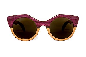 Óculos de madeira - Anari - Roxinho