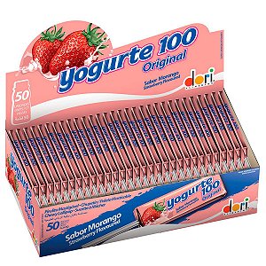 Pirulito Yogurte100 Morango Mastigavel C/50