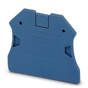 D-UT 2,5/10 BU TAMPA TERMINAL PARA BORNE CONECTOR DE PASSAGEM AZUL 3047235 PHOENIX CONTACT