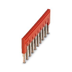 FBS 10-6 JUMPER PLUGÁVEL 10 PÓLOS VERMELHO PASSO 6,2MM 3030271 PHOENIX CONTACT