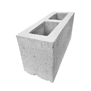 Bloco de concreto 14x19x39Cm