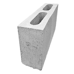 Bloco de concreto 09x19x39Cm