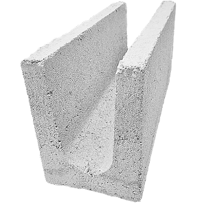 Canaleta de concreto 14x19x39Cm