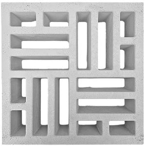 Elemento vazado Taco Chinês 39x39x07Cm