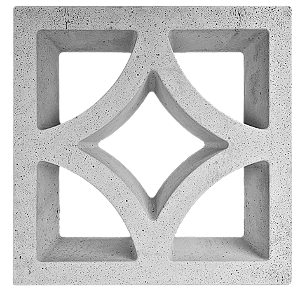 Elemento vazado Estrela 30x30x07Cm