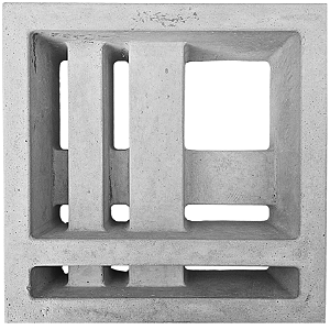 Elemento vazado Traçado 29x29x09Cm