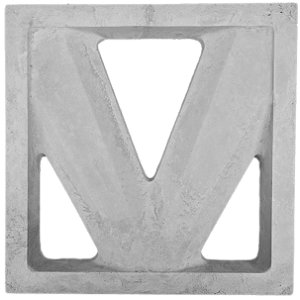 Elemento vazado Virtuz dupla face 40x40x04Cm