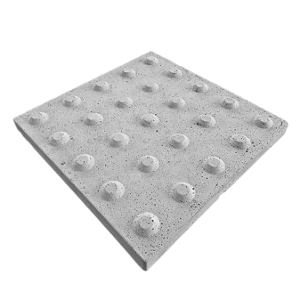 Piso tátil alerta incolor 2,5x25x25Cm