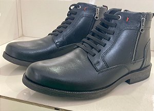 Coturno Masculino Preto/nescau Boxer Ref:054 (CALÇADOS) (054)