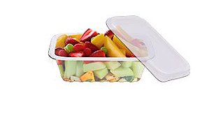 Pote Retangular 250ML com Tampa Cx com 6x24