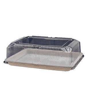 S70-BR Embalagem PET Torta Retangular Grande Cx c/40