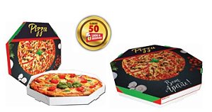 Caixa de Pizza Octogonal 35cm  C/25