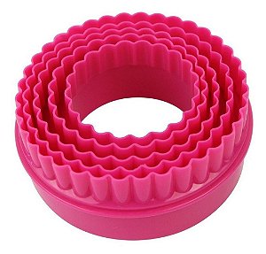 Jogo de Cortador Plastico Redondo c/5 pçs