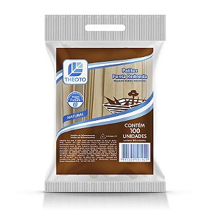 Palito Natural Ponta Redonda Pct c/100