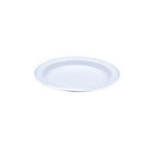 Prato raso 15cm Branco Zettapack - Pct c/10 Uni.