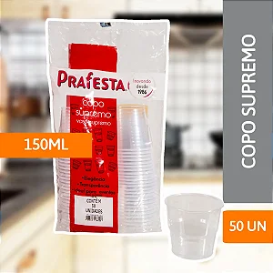 COPO SUPREMO 150 ML PRAFESTA CX C/ 20X50UND