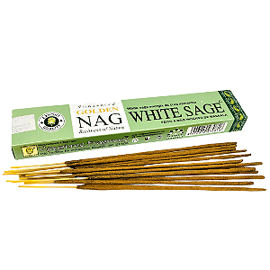 Incenso Nag Golden Vareta - Salvia Branca