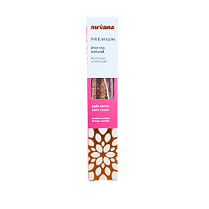 Incenso Nirvana Premium Vareta - Palo Santo com Rosas