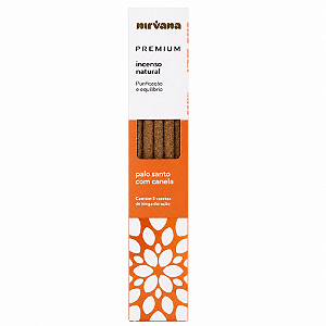 Incenso Nirvana Premium Vareta - Palo Santo com Canela