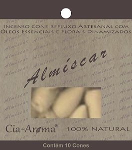 Incenso Cia de Aroma Natural Cone Cascata - Almiscar