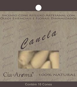 Incenso Cia de Aroma Natural Cone Cascata - Canela