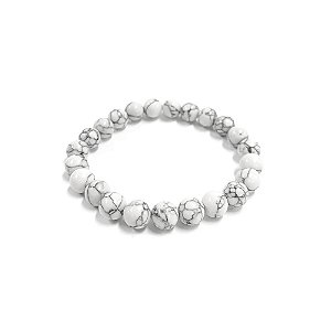 Pulseira Bola Pedra Howlita