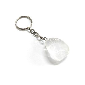 Chaveiro Pedra Cristal Transparente