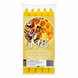 Vela Flovel Perfumada Palito - Mel 15cm