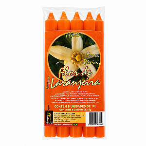 Vela Flovel Perfumada Palito - Flor de Laranjeira 15cm