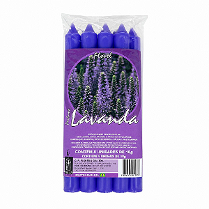 Vela Flovel Perfumada Palito - Lavanda 15cm