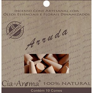 Incenso Natural Cone Cascata Cia de Aroma - Arruda