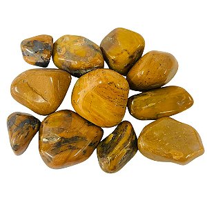 Pedra Rolada Olho de Tigre 100 gramas 1 a 2 cm
