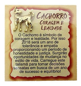 Amuleto de Metal Cachorro