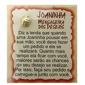 Amuleto de Metal Joaninha