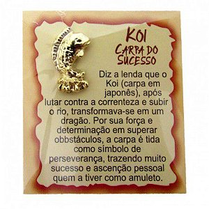 Amuleto de Metal Koi
