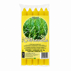 Vela Flovel Perfumada Palito - Citronela 15cm