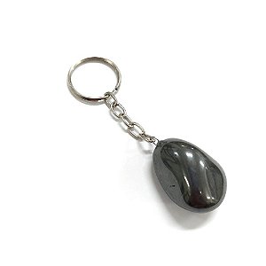 Chaveiro Pedra Rolada Simples Hematita
