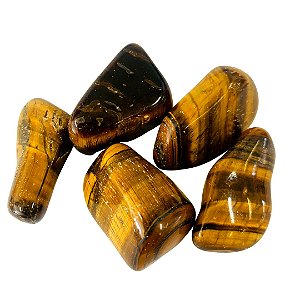 Pedra Rolada Olho de Tigre 100 gramas 2 a 4 cm -AT