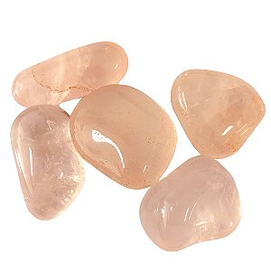 Pedra Rolada Quartzo Rosa 100 gramas 2 a 4 cm-AT
