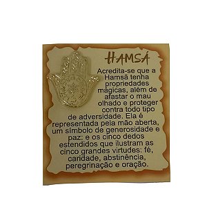 Amuleto de Metal Mão Hansã