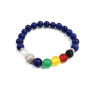 Pulseira Pedra Lápis Lazúlli 07 Chakras