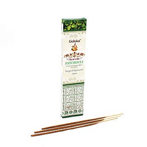 Incenso Goloka Ayurvedic Vareta - Patchouli