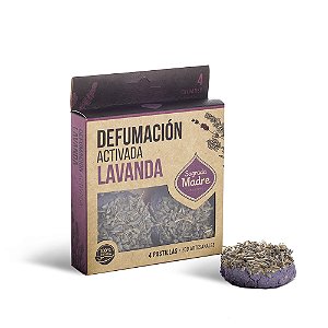 Pastilha de Defumação Sagrada Madre Ativada - Lavanda com 4 Unidades