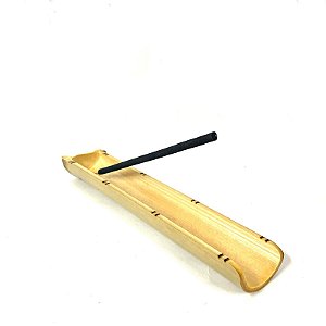 Porta Incenso Canaleta em Bambu - 24 cm
