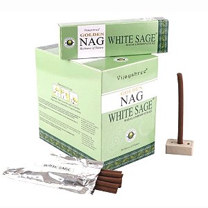 Golden Nag Dhoop Stick - Sálvia Branca