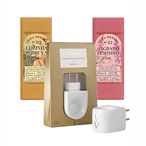 Kit Sagrado 2 Wax Melts + Aromatizador Elétrico