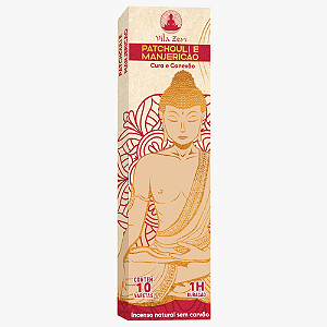 Incenso Vila Zen Natural Vareta - Patchouli e Manjericão