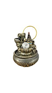 Fonte de Água  em Resina Nossa Senhora Aparecida Azul C - 21 cm